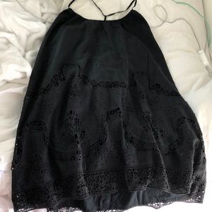 Black dress with lace